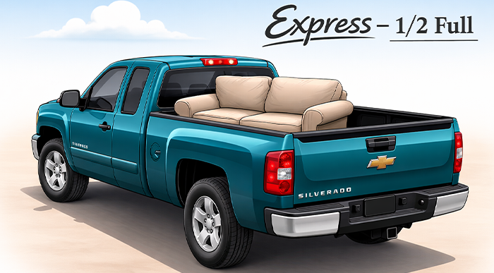 Medium Express Load 1/2 truck bed
