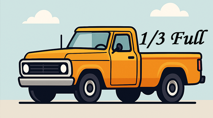 Small Express Load 1/3 truck bed